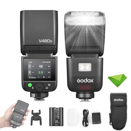 Amazon | Godox V480-C TTLフラッシュ（Canonカメラ用）,GN50 1/8000